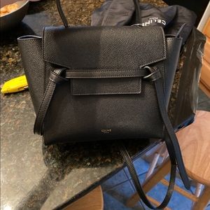 Celine handle and crossbody bag mini